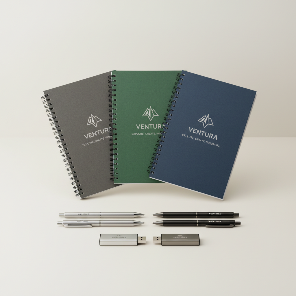 Branded promotional pens and writing instruments collection