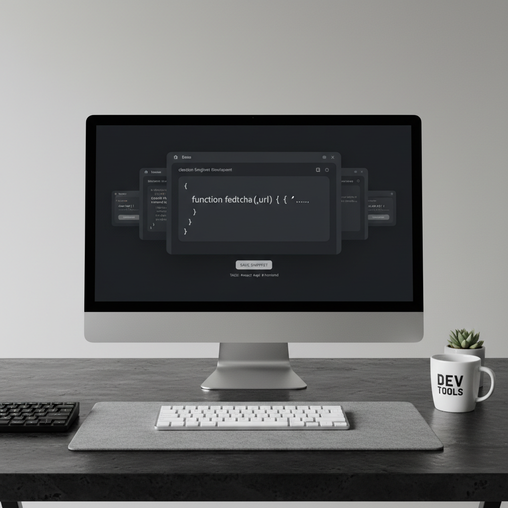 Developer workflow tool with code snippet management