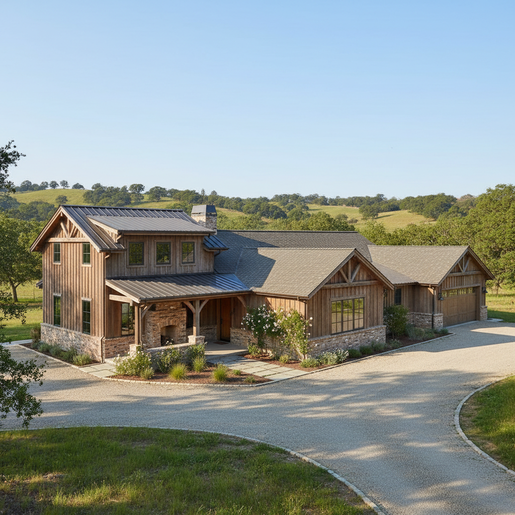 Craftsman style home addition with new second story and attached garage blending seamlessly with existing structure