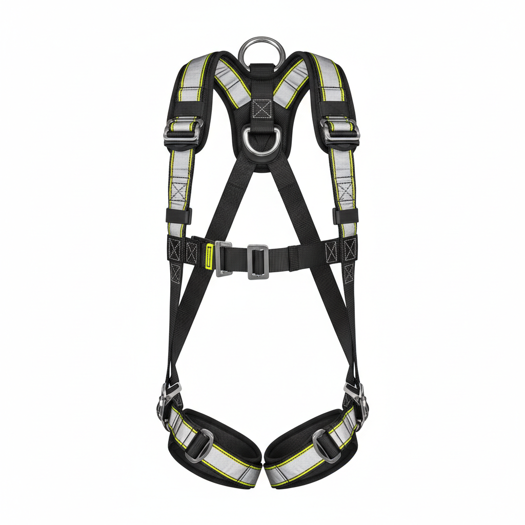 Arnés 4 argollas dieléctrico con soporte lumbar INSAFE - SKU ESI-ALTURA-003, Protección para altura