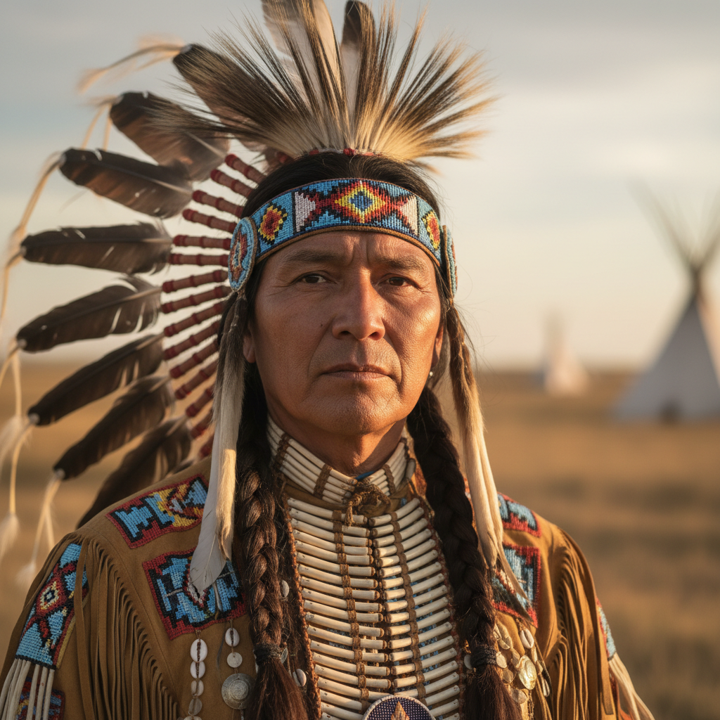 Portrait of Donna Whitehorse, Enrolled member, Northern Plains Nation