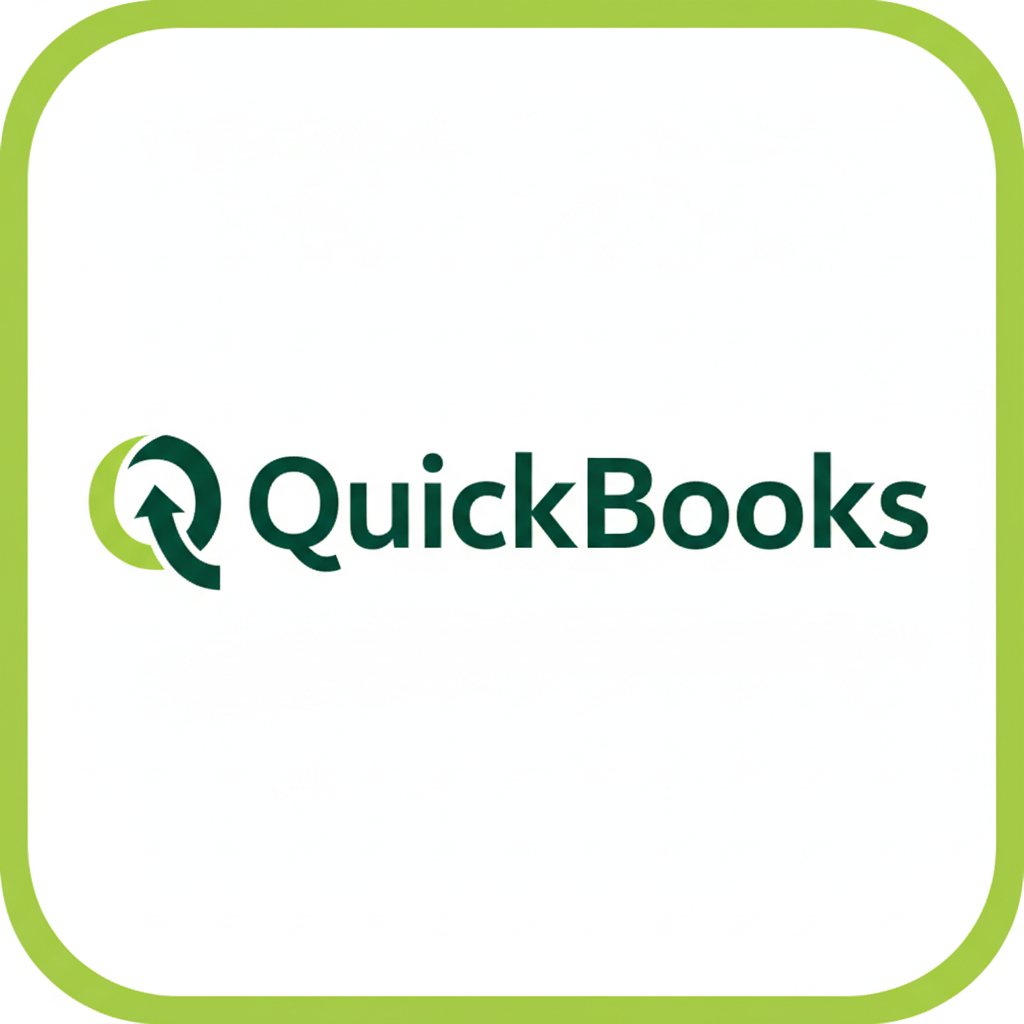 QuickBooks accounting software logo in green and white