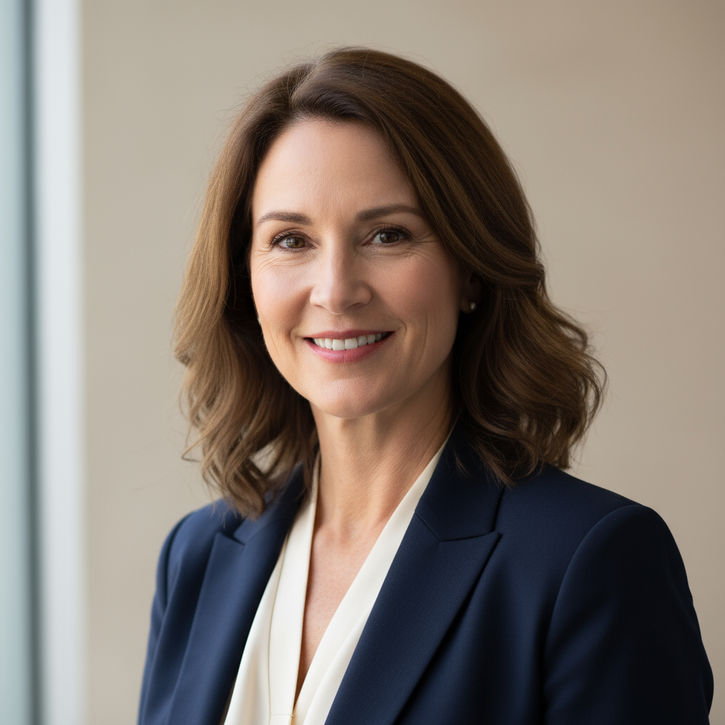 Portrait of Maria Garcia, satisfied business owner client