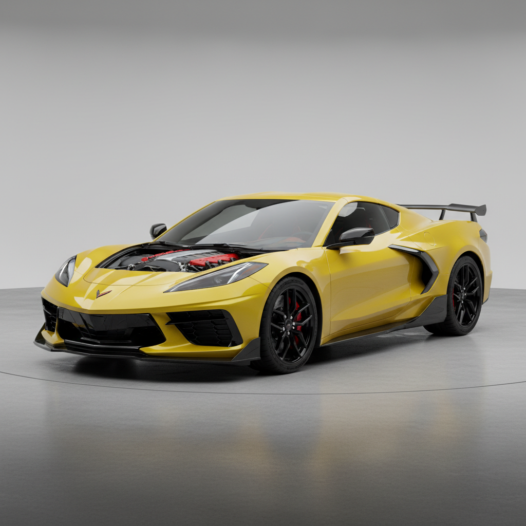 Lamborghini Huracán STO in bright orange parked on mountain road with dramatic sky