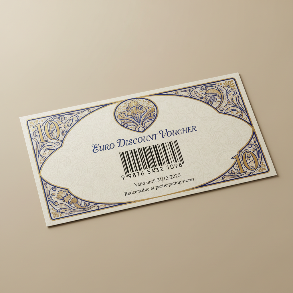 Premium Geschenkgutschein in edler Verpackung mit goldenen Details