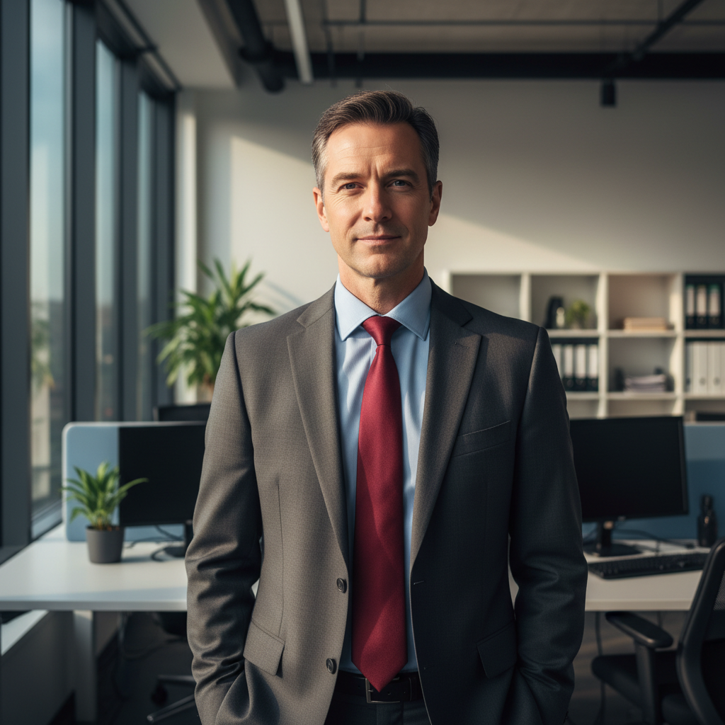 Brendan Castillo, executive producer, man in professional attire