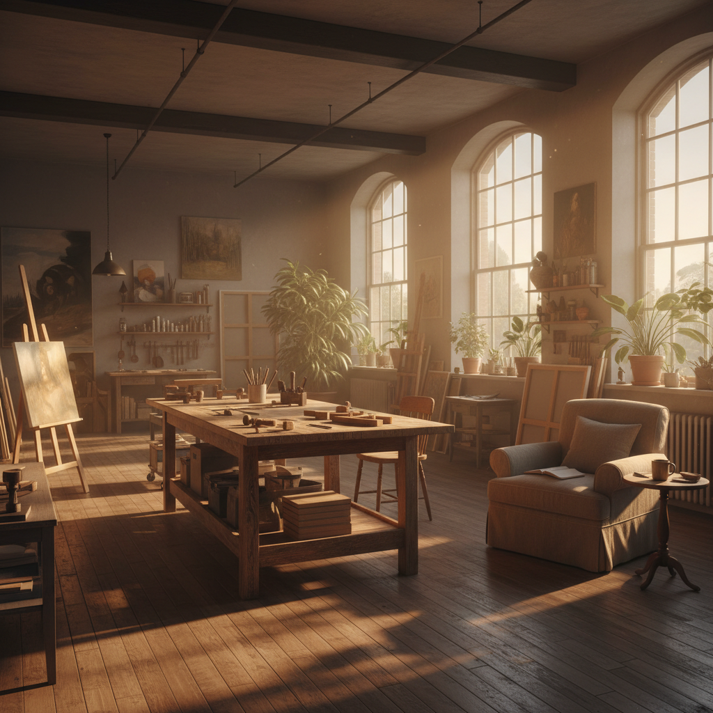 Video thumbnail: Studio tour: Thursday afternoon, golden hour