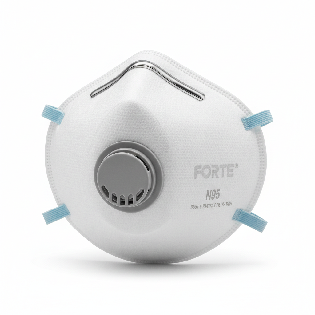 Industrial respirator mask with filters for gas and chemical protection