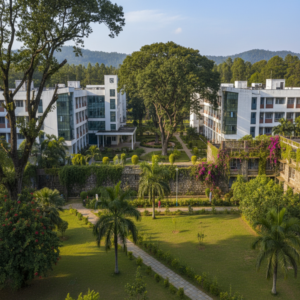 University campus background