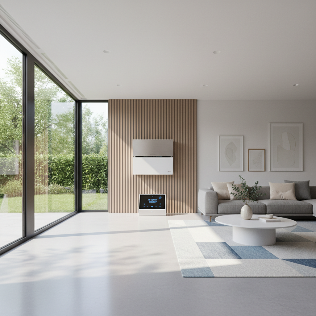 Clean modern home interior with good air quality
