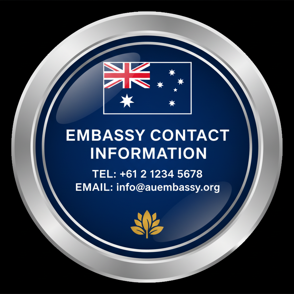 Australian flag icon for embassy contact information