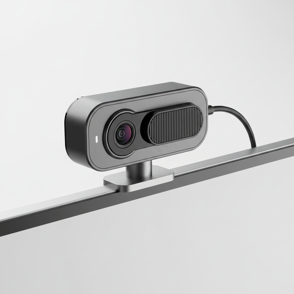 Webcam 4K Ultra HD product photo on clean neutral background