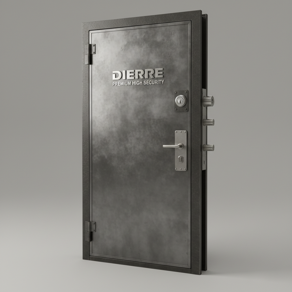 Porte blindée en acier 90x210cm Dierre Premium haute sécurité
