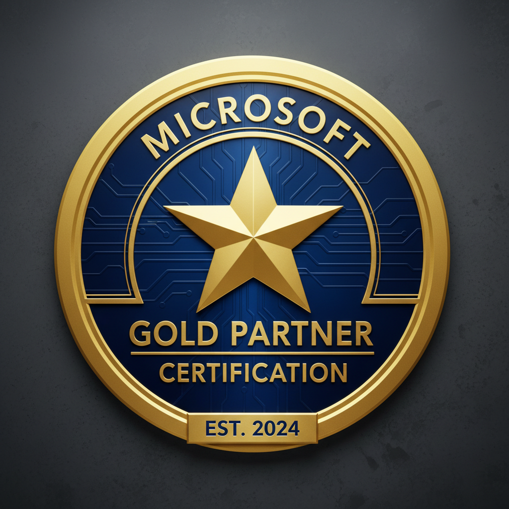 3CX Gold Partner certification badge with gold star emblem