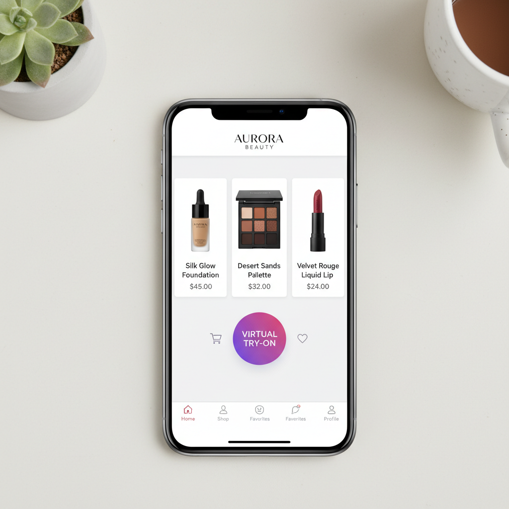 Lakme homepage design — iconic Indian beauty brand with vibrant cosmetics hero and virtual try-on feature