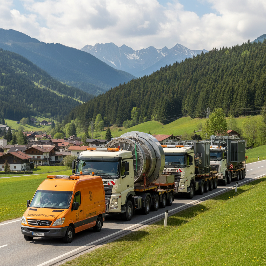 LKW passiert Mautstation auf österreichischer Autobahn