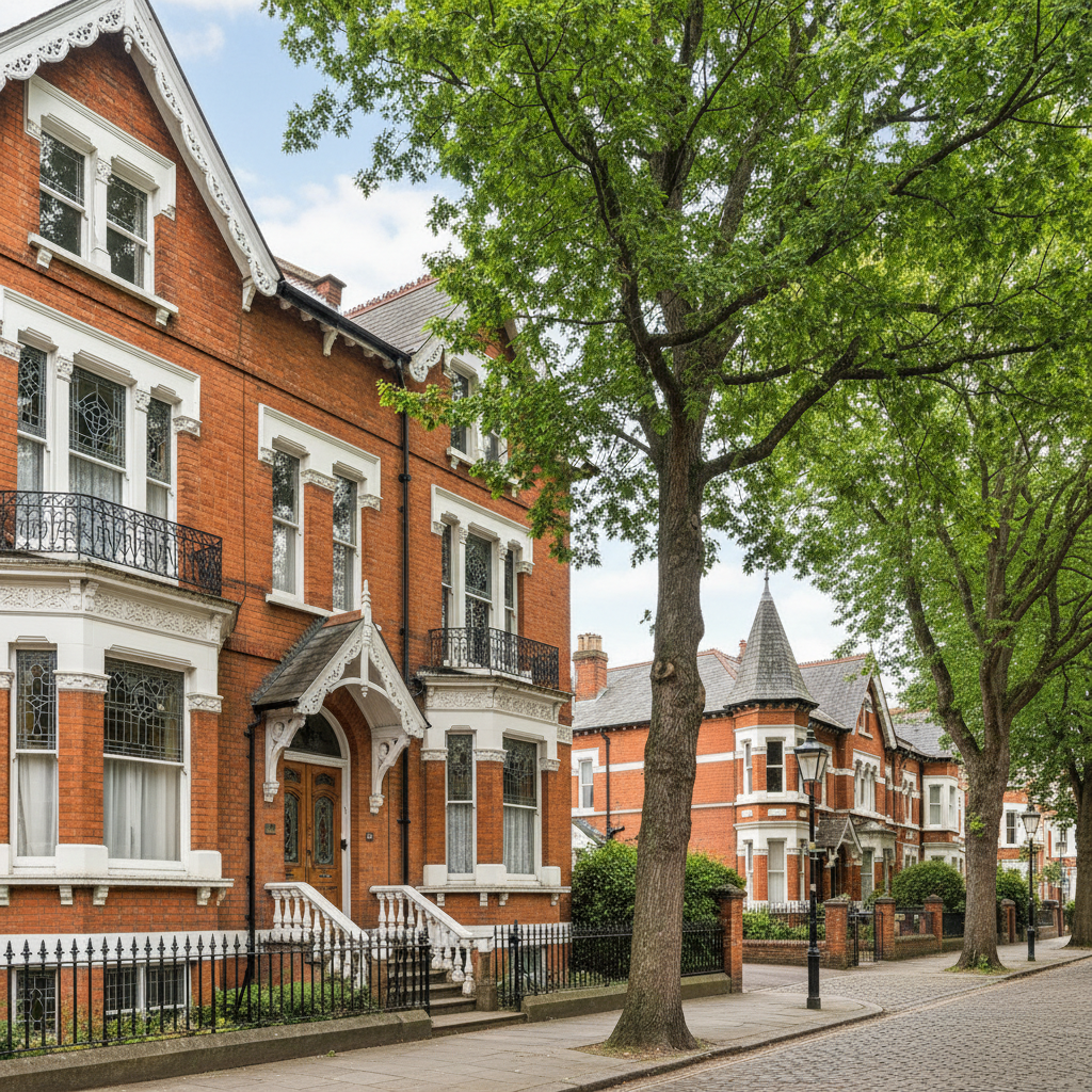 Semi-detached Victorian terrace with bay window in Chester city centre