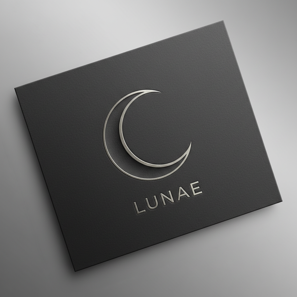 Hilal Minimal — Warm Ivory · Platinum Foil Eid greeting card