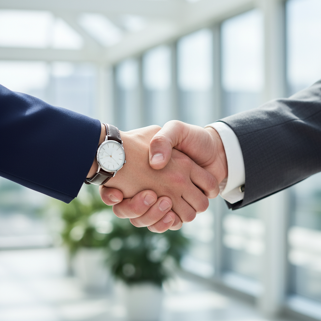 Business handshake