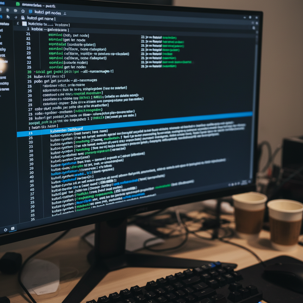Terminal showing Kubernetes cluster setup