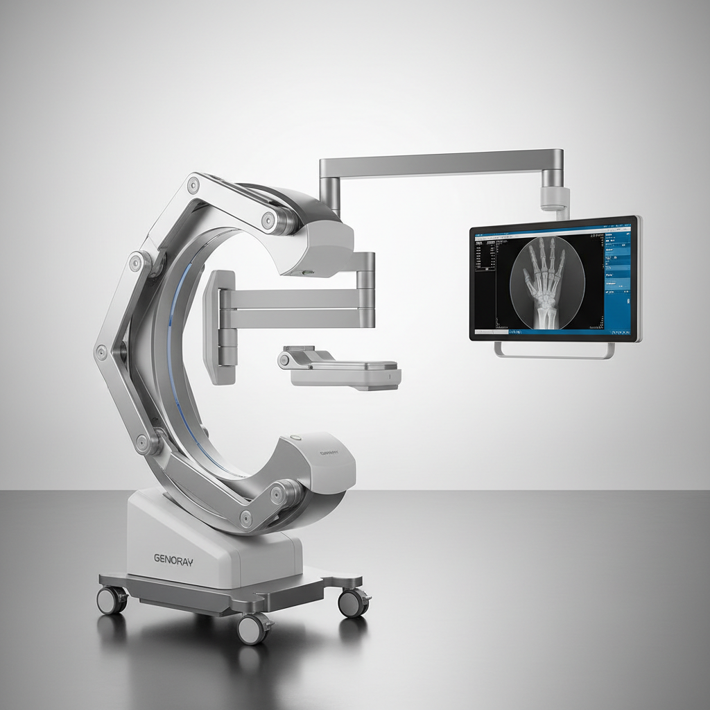 Mobile dual monitor cart for C-Arm imaging display
