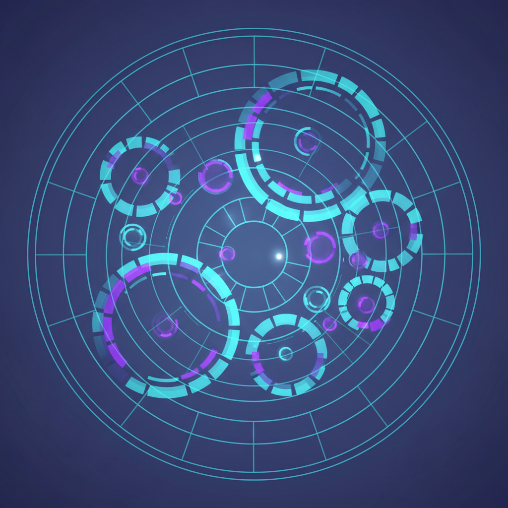 Breathing Geometry — student project completed during p5.js Generative Patterns workshop