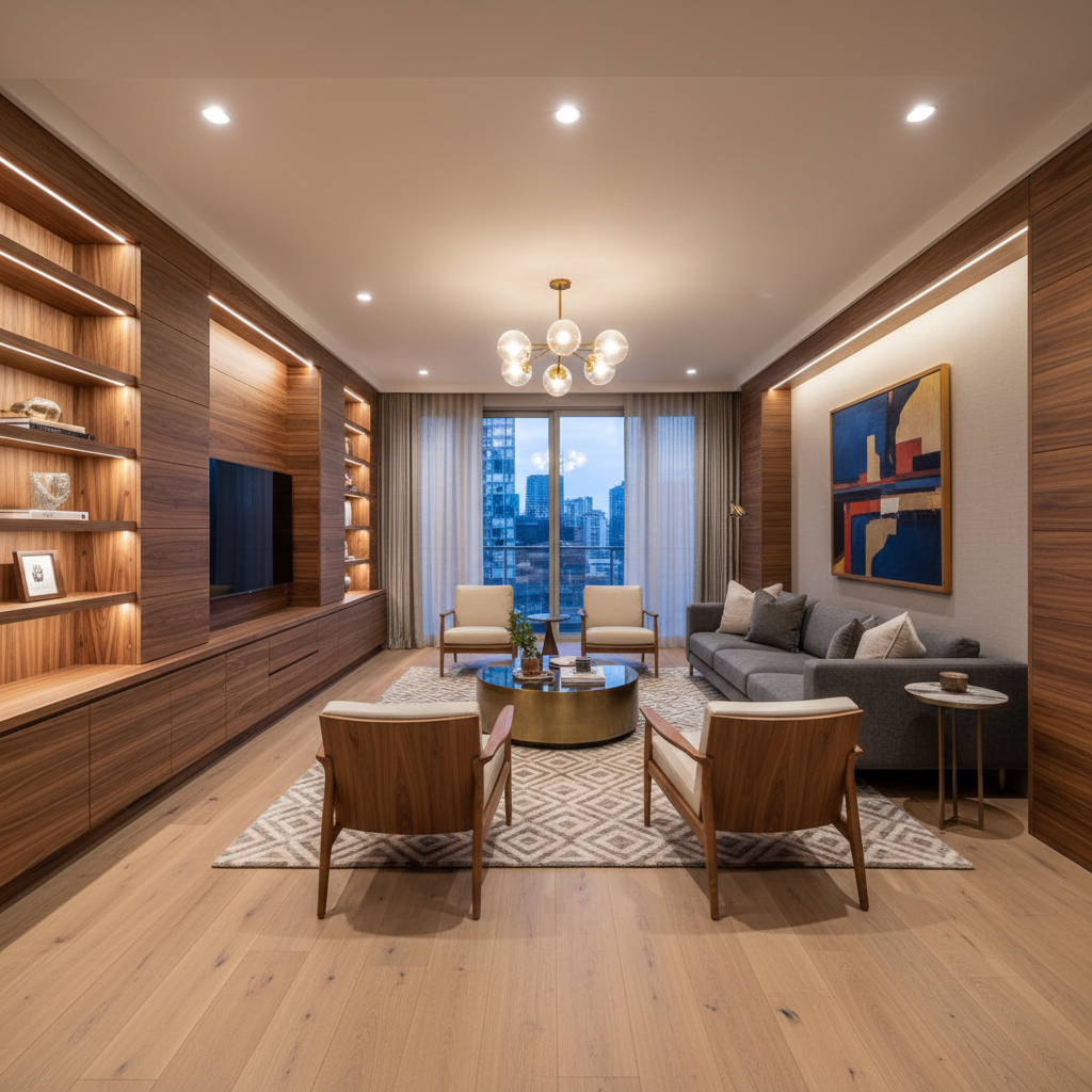 Azure Luxury Interiors — construction project in Indiranagar, Bangalore