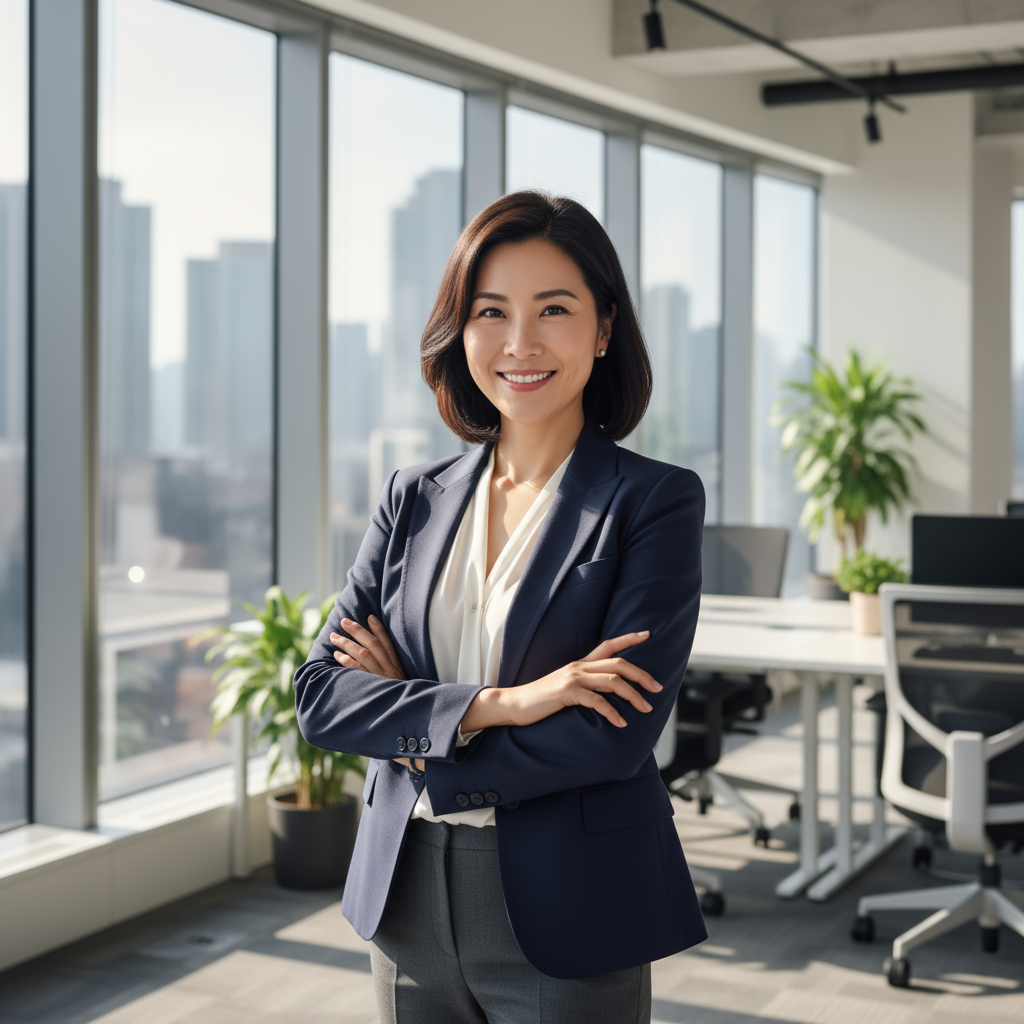 Professional business person Leonard Kimanthi Njururi in modern office setting with confident expression