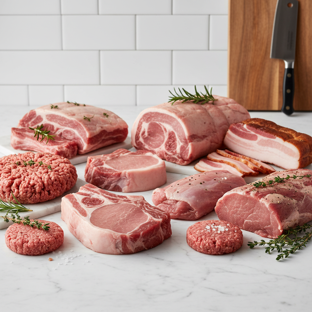 Custom pork cuts available for special requests and inquiries