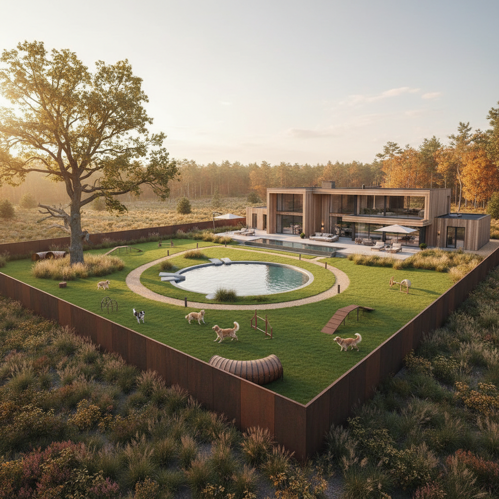 Luxe villa op de Veluwe met ruime omheinde tuin voor honden