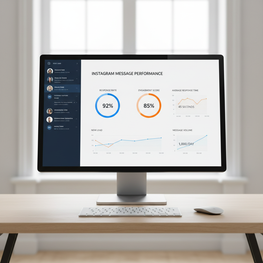 Analytics dashboard displaying colorful charts, graphs and social media metrics on computer monitor