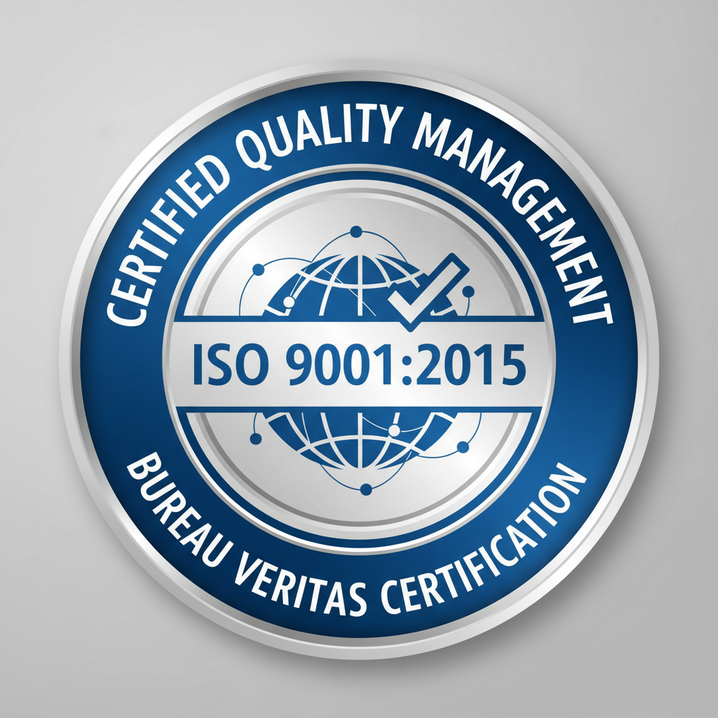 ISO 9001:2015 quality management certification seal
