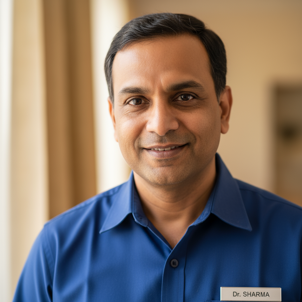 Indian man in formal uniform with dignified expression