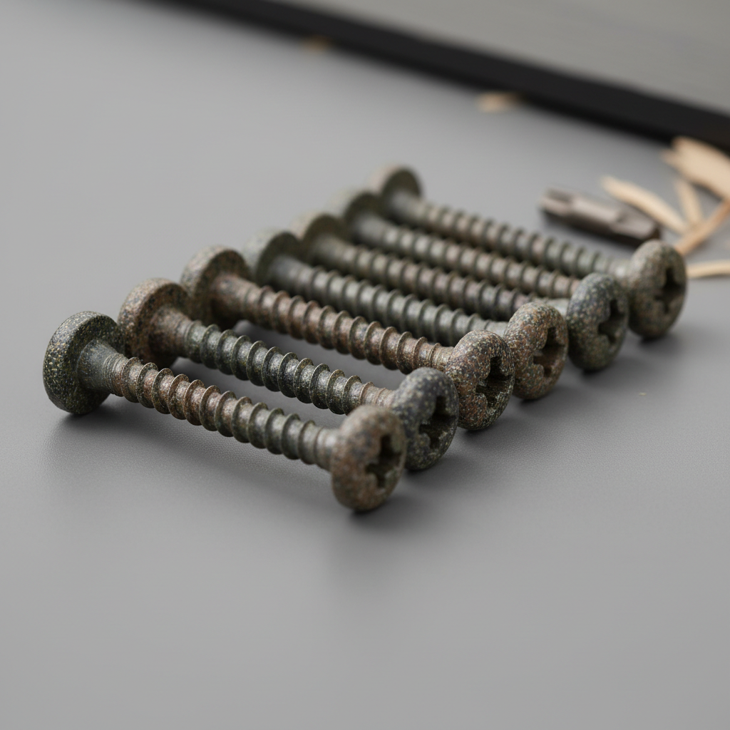 Camo edge fastener screws for composite decking boards