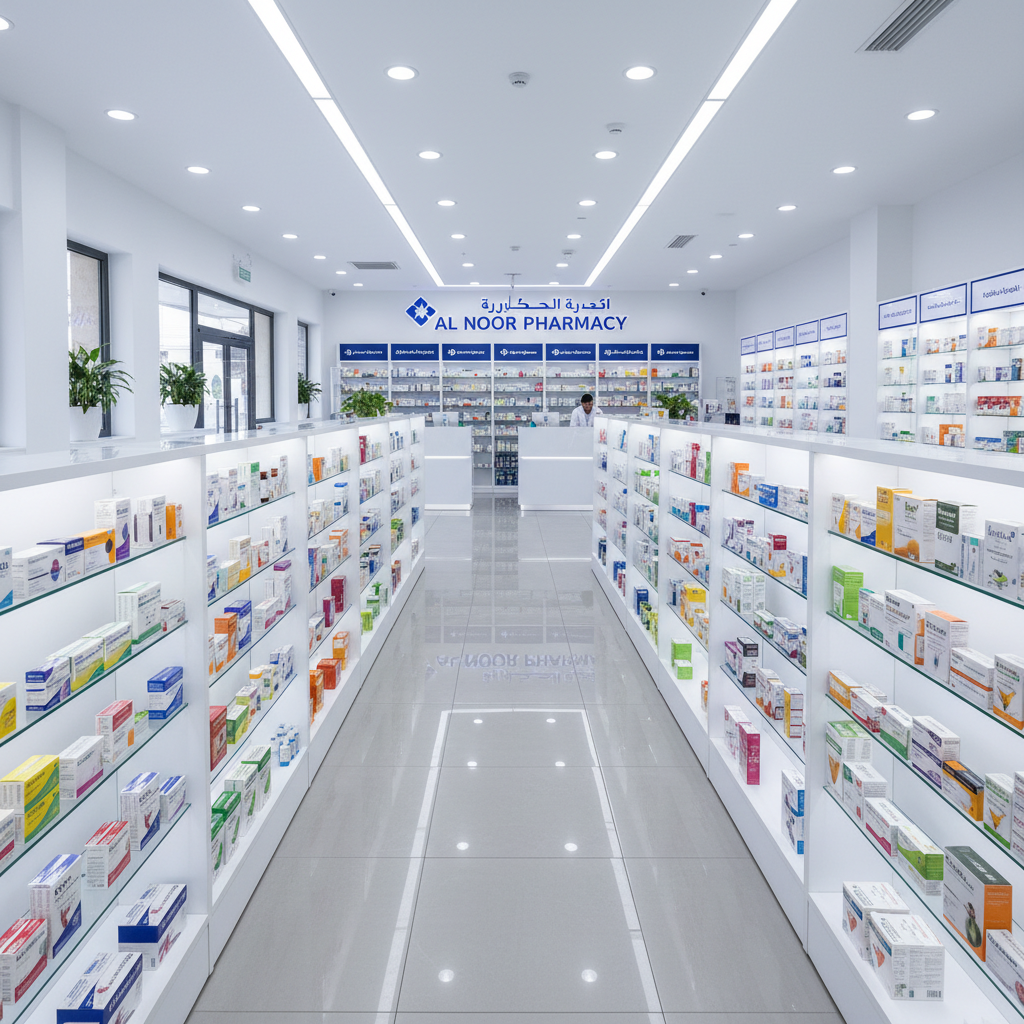 Pharmacy interior