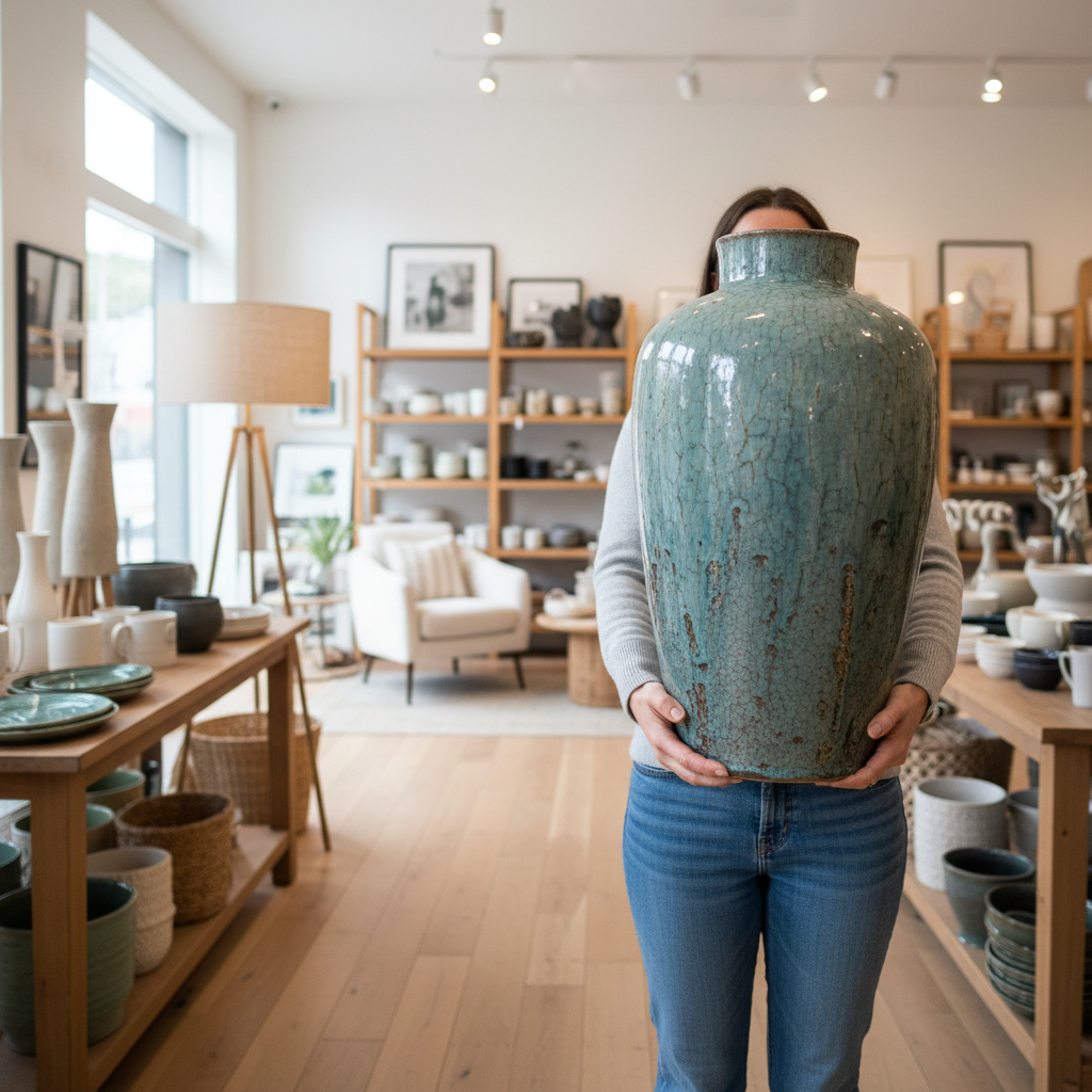 Customer photo showing opened gift basket with gourmet items displayed