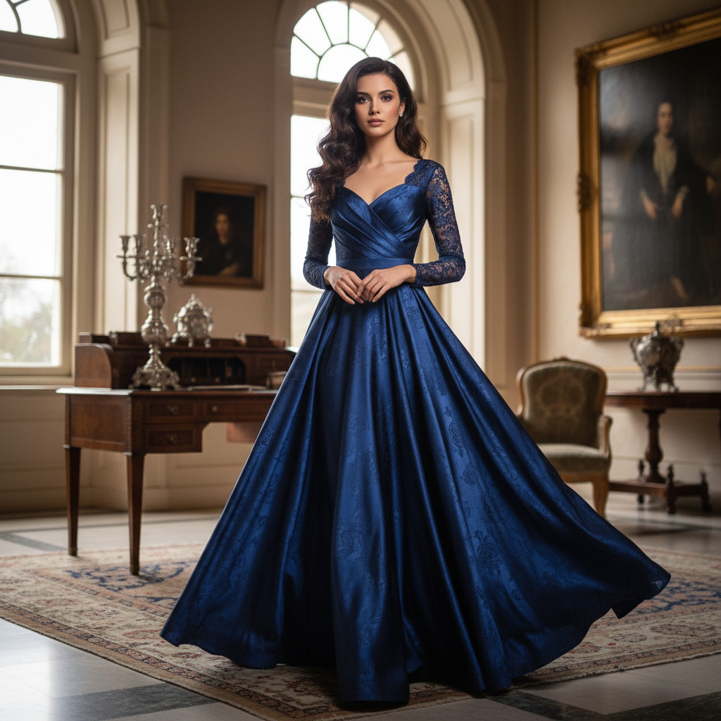 Elegant woman with dark hair, Coral Gables estate owner