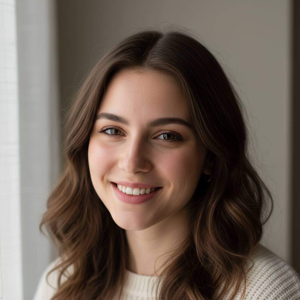 Jennifer Lopez, woman with brown hair smiling warmly