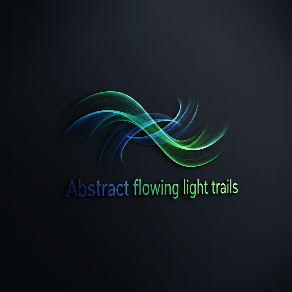 Abstract motion graphics with glowing neon trails on deep black background cinematic atmosphere