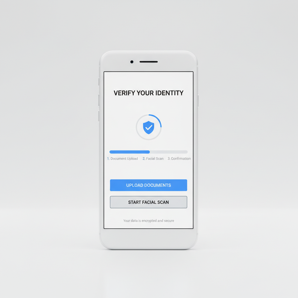 Smartphone with vivid display on clean white surface, bright studio lighting