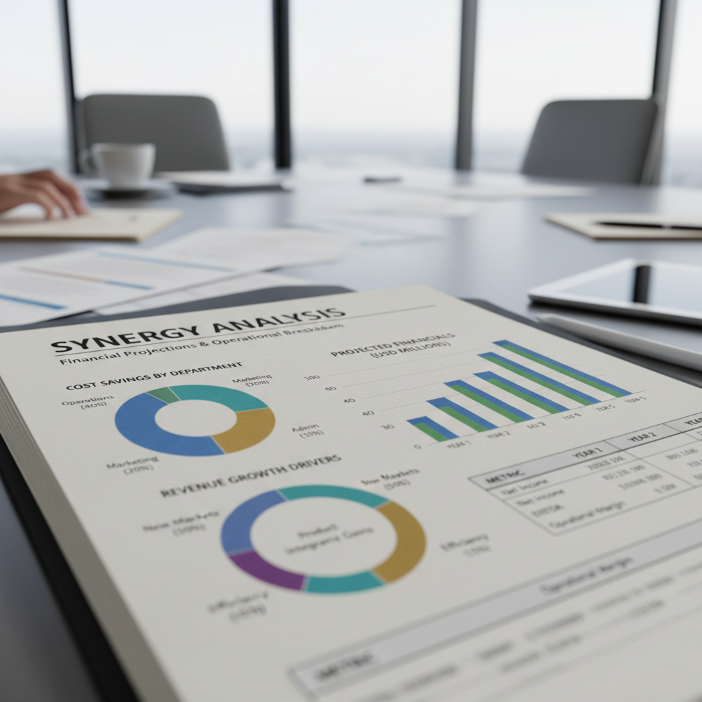 Financial charts and documents showing settlement analysis