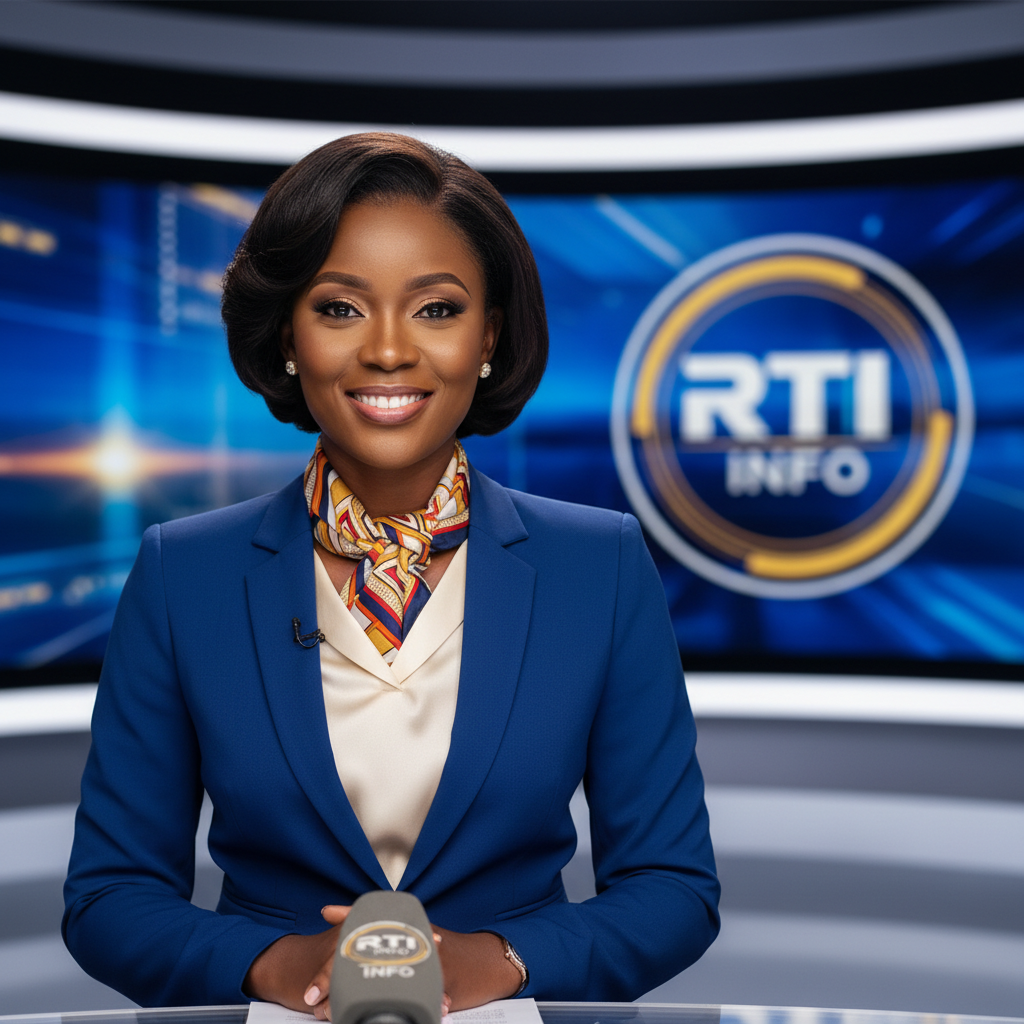 Femme ivoirienne souriante en tenue professionnelle