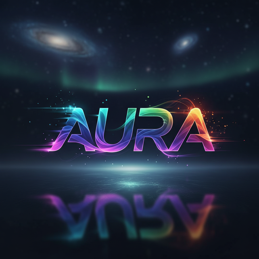 Digital application of Aura brand on screen and in motion