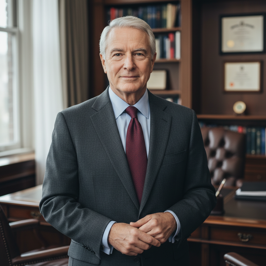 Older gentleman in a suit representing a family office principal