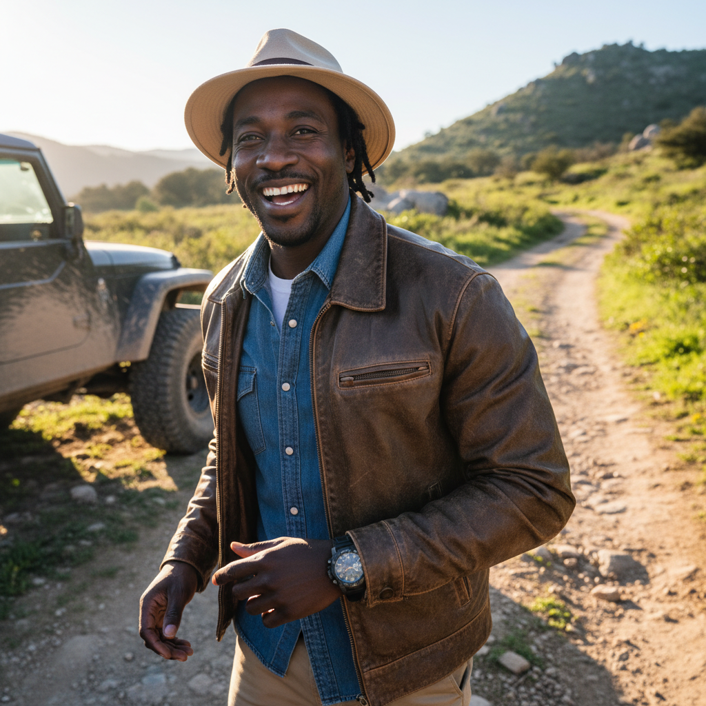 Danny Okafor, Nigerian American man with friendly smile, off-road enthusiast and Suds customer
