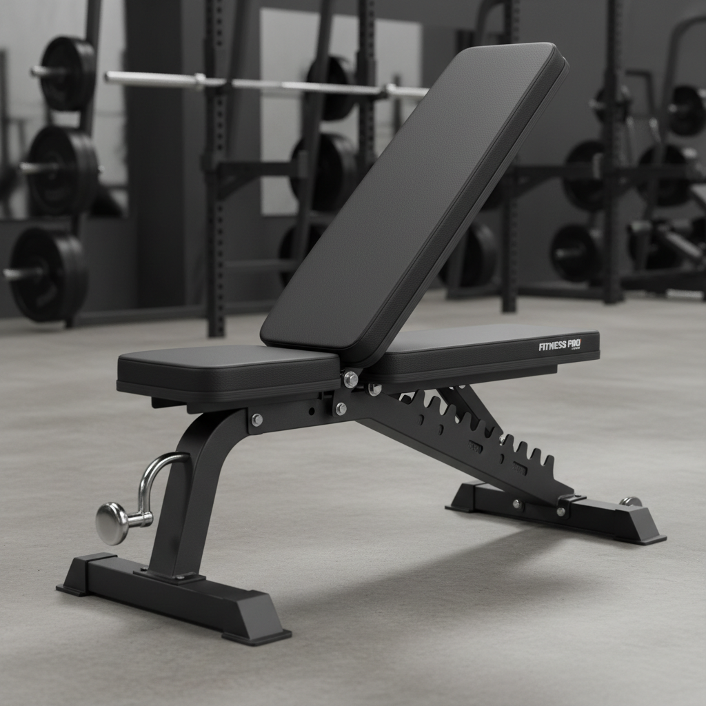 Multi-position adjustable bench with incline and flat settings