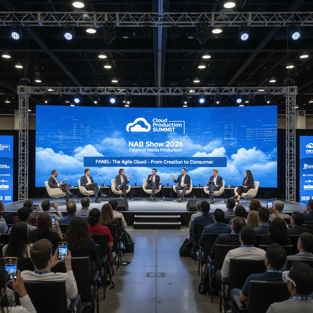 Cloud production summit panel discussion at NAB Show 2026