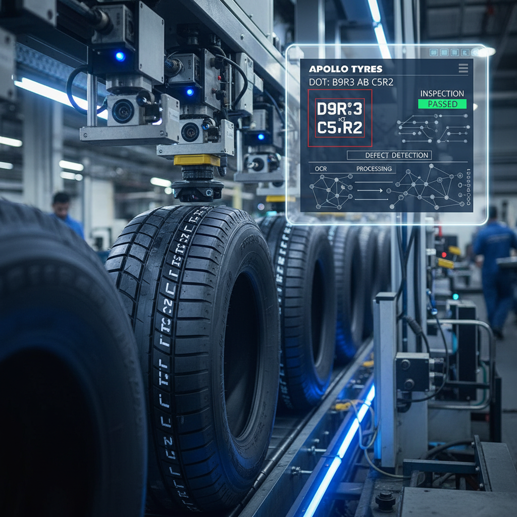 Apollo Tyres — DOT Code Inspection AI deployed by YAFE