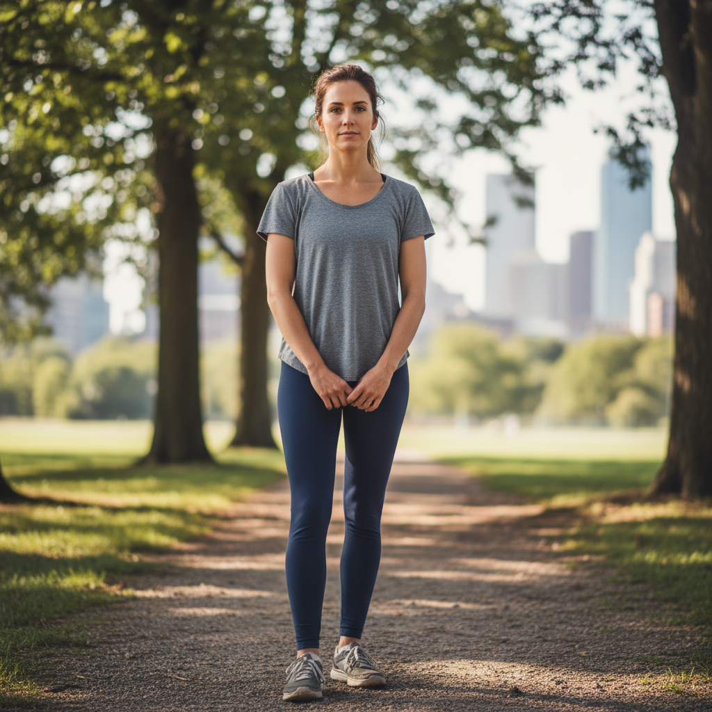 Before transformation photo showing person at starting weight