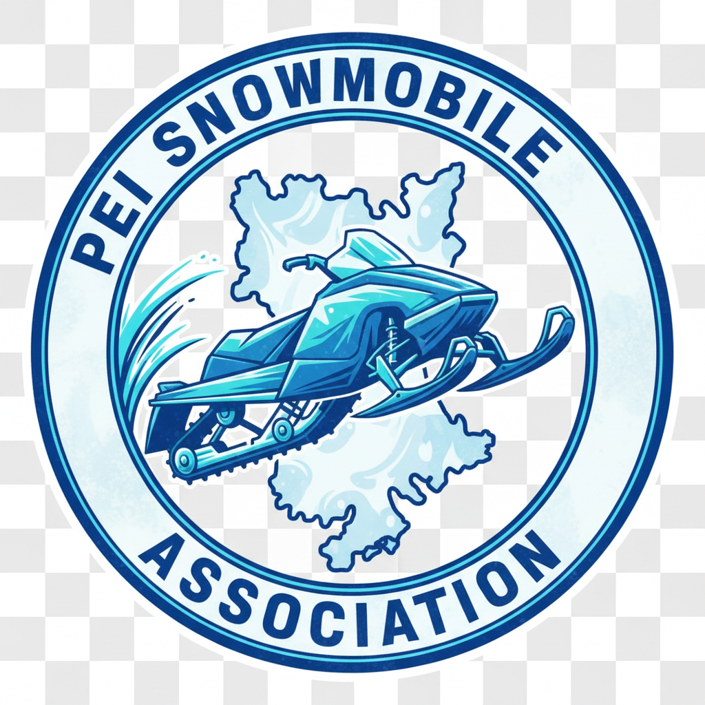 Snowmobilers riding groomed trails across Prince Edward Island — PEISA trail network